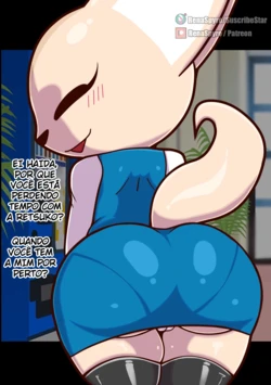[RenaSpyro] Fenneko Cares For Haida (Aggretsuko) [Portuguese-BR]