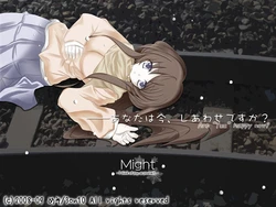 [3 on 10] Might -I think of you as yourself.-