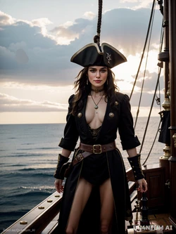 AI KeiraK #Pirates of the Caribbean [AI Generated]