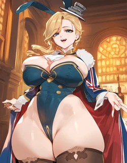 Lucyla803 Hood and Bismarck Yuri (AzurLane) [AI Generated]