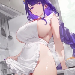 [AI Generated] [Coolsummer] RaidenShogun Cooking [Patreon]