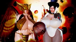 【FIRE ON】Zatanna & Hawkgirl vs Double-Man