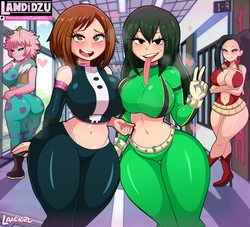 [Landidzu] Ochako Uraraka and Tsuyu Asui (My hero academy)