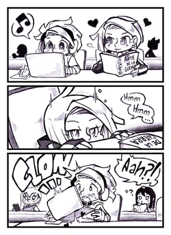 [Milkibar00] Estudiando en la biblioteca