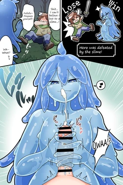 [Dakkoku Jiro] Paizuri Sakusei Slime ni Makeru Manga | A manga about losing to a sperm extracting slime's paizuri [English]