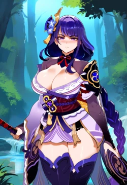 [Twitwit] Raiden X Hilichurl (Request) [AI GENERATED]