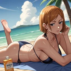 Nobara Kugisaki #2 Beach Time [AI Generated]