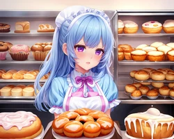 [AI Generated] Transformation_AI, Her Creme Filled Muffin