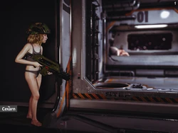 Alien & Fallout - Loli 3D Hentai - by Cetarn