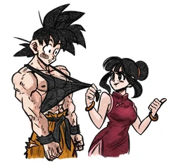 [Ksabdraws57] goku x chichi