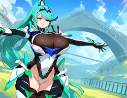 Lucyla803 pneuma {Xenoblade} NTR/BBC [Request] (250+ extra images} [AI Generated]