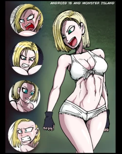 Android 18 and Monster Island (COMIC)