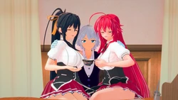 [Lv92 TS] Rias x Akeno Timestop
