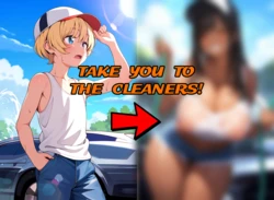 Take You to the Cleaners! (TSF Gyarufication Comic) [AI Generated]