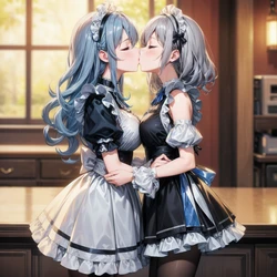 [Mei] メイド百合 [AI generated]