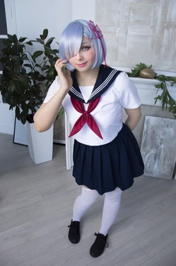 Aluctoria - Rem schoolgirl