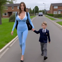 School Day with sexy Moms (AI Generated)