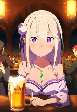 [zzz7] Emilia at the local pub (Patreon) [AI Generated]