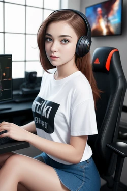 UnrealHeaven - Gamer Girl (AI Generated)