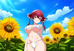 [湿気た鵜と巣]  だんちょー、せんちょー、ふんどしひまわりぱいあわせ♡ [AI generated]