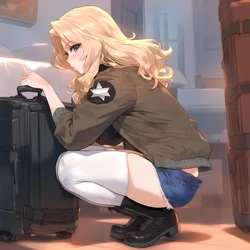 [Ecchi AI] Kay x Girls und Panzer (64 IMG) [AI Generated]