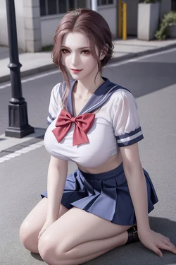 [AI Generated] 斗罗大陆 比比东 校服