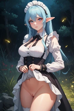 [AI Generated] Too young to fall in love (with the elf maids you made) 02