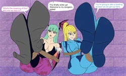 [feeteraco] Morrigan And Samus