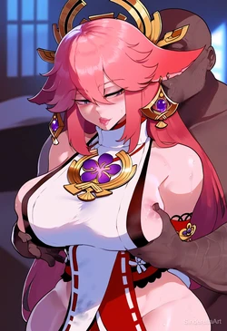 [SinderellaAI] Yae Miko (Genshin Impact) [AI Generated]