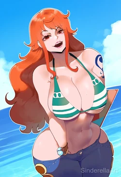 [SinderellaAI] Nami (One Piece) [AI Generated]