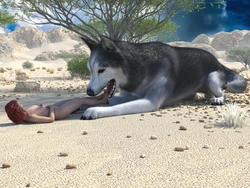 [WerewolfCZ] Flavia's hungry husky