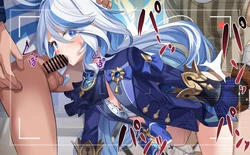 [Sereiteru] Kiroku Shiteiru Furina (Hadaka, Nakadashi, Slime Botebara nado) (Genshin Impact)