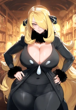 [Creamy Ai] Cynthia & Lusamine [AI Generated]