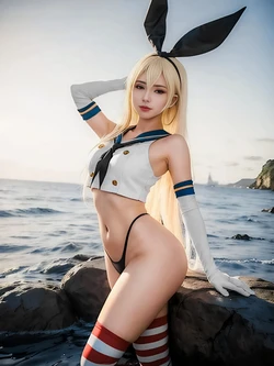 Shimakaze AI Photorealistic Girl #7 [AI Generated]