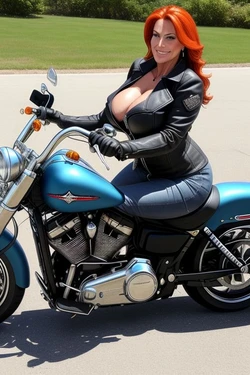My wife rides [AI Generated]