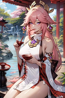 Yae Miko Garden Incident [AI Generated]