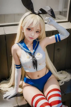 Shimakaze AI Photorealistic Girl #17 [AI Generated]