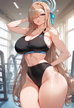 [soujii] Asuna vs BBC (Gym session) [AI Generated]