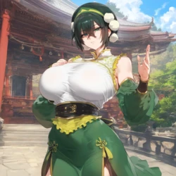 [Oppai-Love] Toph Bae Fong Sparring Session w/ the BBC [AI Generated]