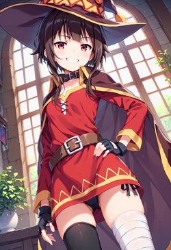 hebihebi - megumin Konosuba Rotor Fellatio Defloration Hardcore Creampie [AI Generated]