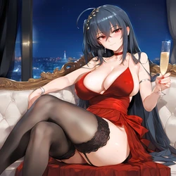 [Elizasrain] 《Azur Lane》 Taihou Forbidden Feast - Sex On The Couch (170 Img Set) [AI Generated]