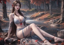 [AI Generated]羙眸の火灵儿横