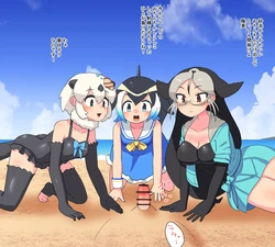 [Vitaminmi] Atama to Chinpo Igai Sunahama ni Umerarete Ijimerareru Yatsu. (Kemono Friends)