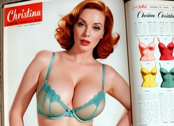 Vintage Lingerie   catalog  magazine scans (AI Generated)