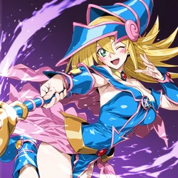 [Cyber-Wifu11] Dark Magician Girl (Yu-Gi-Oh!) (AI Generated)