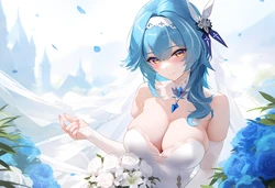 [Elizasrain] Bride Eula - Honeymoon (105 Img Set) [AI Generated]
