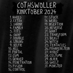 [Cothswoller] Kinktober 2024 (Ongoing)