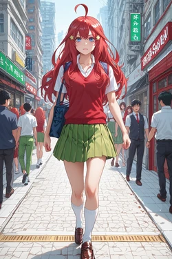 Itsuki Nakano (the Quintessential Quintuplets) [AI generated] [Pony Diffusion] - kidnap (5/5)