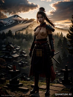 AI Anya Taylor-Joy # Samurai Warrior Ninja Japanese [AI Generated]