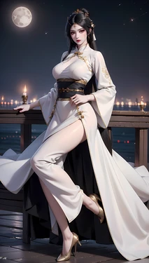 星辰变-玉贵妃（白色旗袍系列）3 [AI Generated]